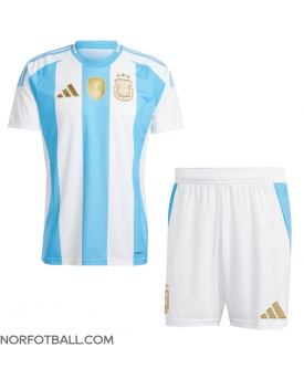 Billige Fotballdrakt Argentina Replika Hjemmedraktsett Barn Copa America 2024 Kortermet (med bukser)